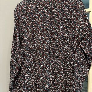 J. Crew Navy Floral Shirt